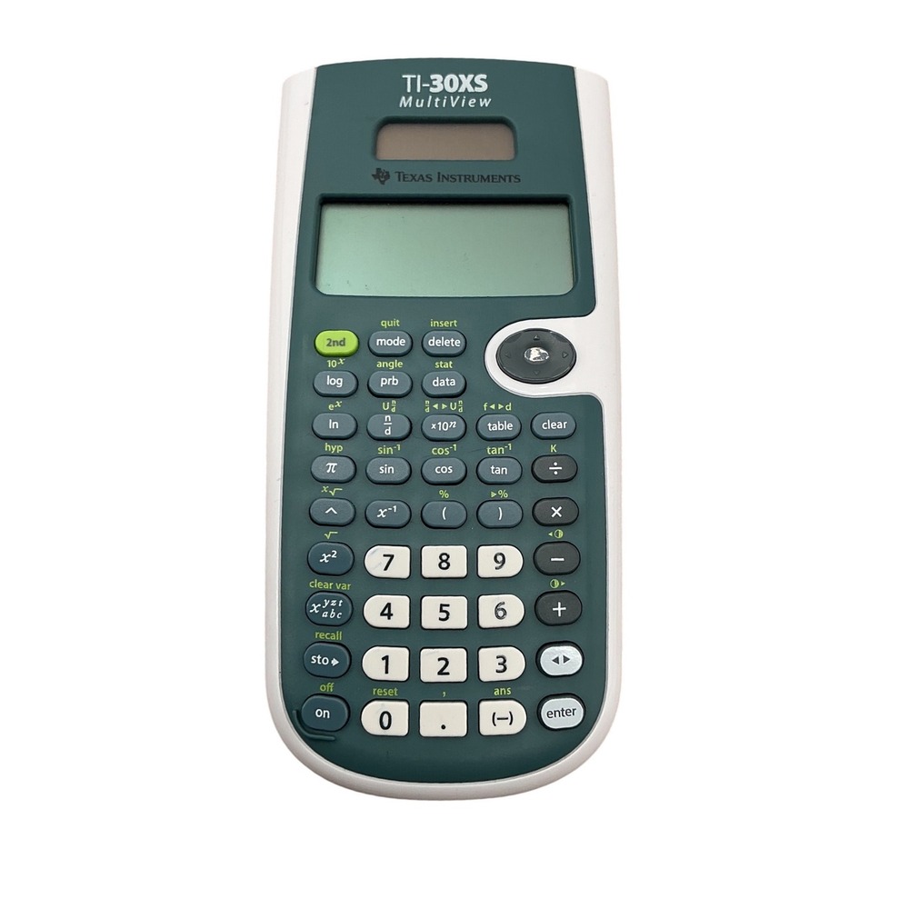 Texas Instruments TI-30XS MultiView‎ Scientific Calculator White Green TI30XS